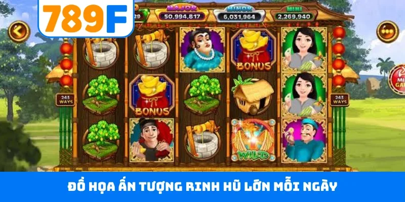 Ăn Khế Trả Vàng 789F - Nổ Hũ Jackpot Rinh Ngay 10 Tỷ Đồng Đồ họa ấn tượng rinh hũ lớn mỗi ngày