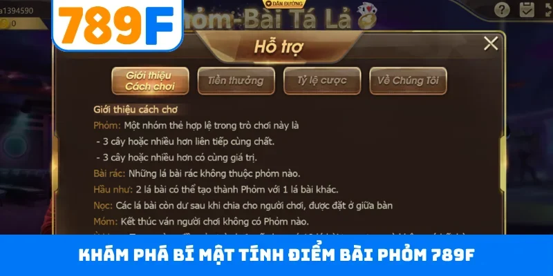 Bài Phỏm 789F - Hướng Dẫn Chi Tiết Cách Tham Gia Tá Lả Khám phá bí mật tính điểm bài phỏm 789F