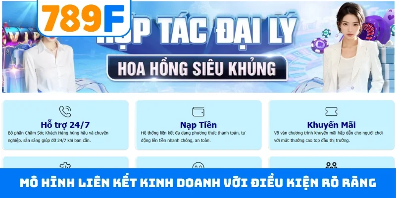 Đại lý 789F Mô hình liên kết kinh doanh với điều kiện rõ ràng