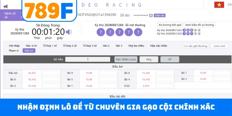 Xổ số 789F Nhận định lô đề từ chuyên gia gạo cội chính xác